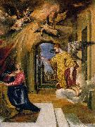 GRECO, El The Annunciation sdgm oil painting on canvas